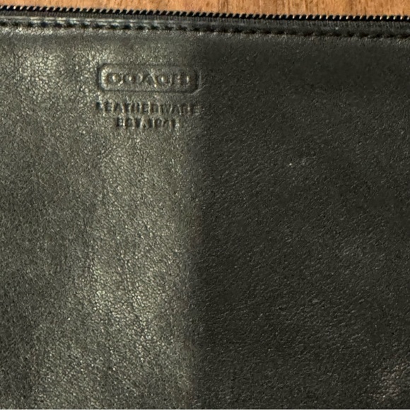 Black Leather Wristlet - Picture 2 of 3